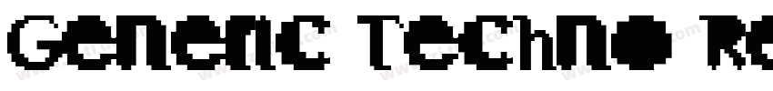 Generic Techno Regul字体转换